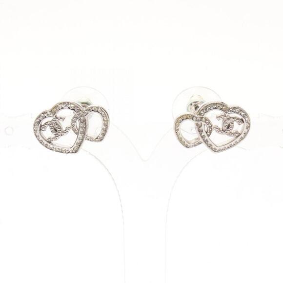 CHANEL Green Logo Earrings - Picture 1 of 7